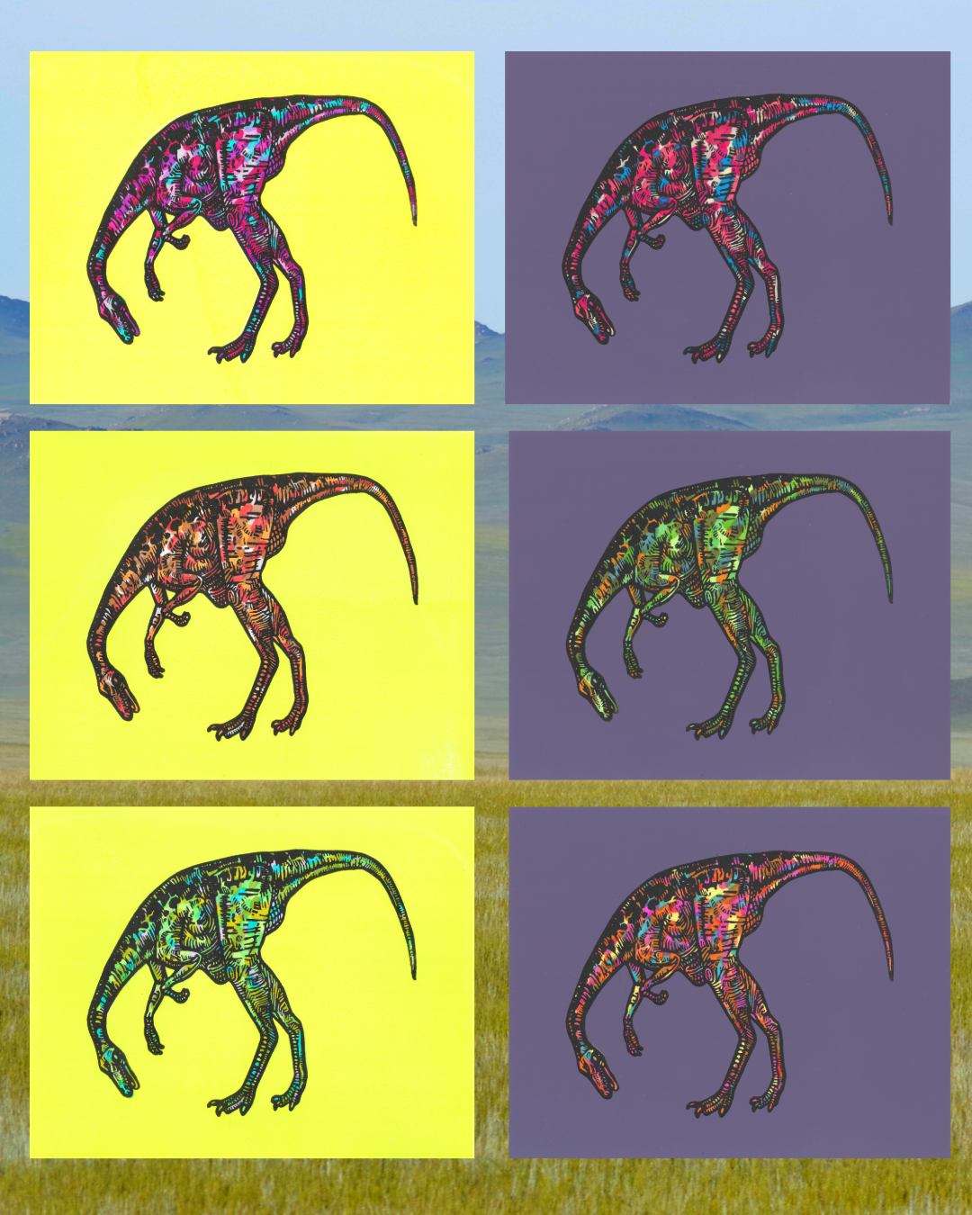 Archaeornithomimus Screen Print