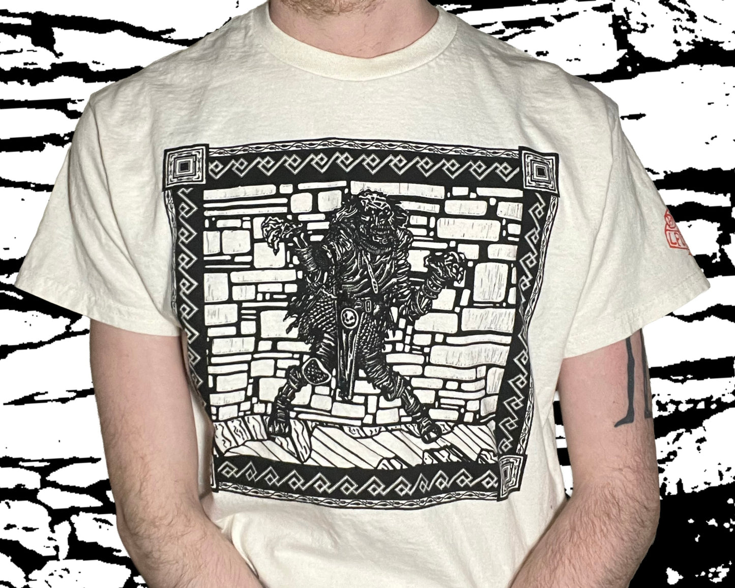 FAIRE - Framed Lich Screen-Printed T-Shirt