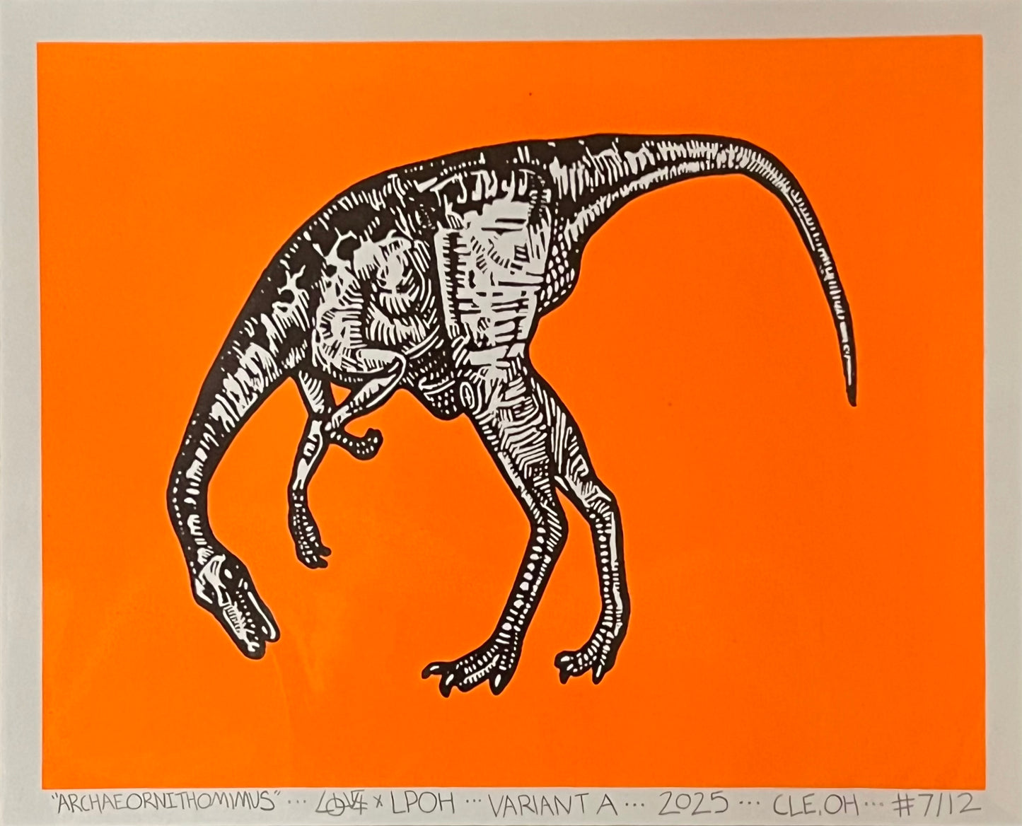 Archaeornithomimus Screen Print