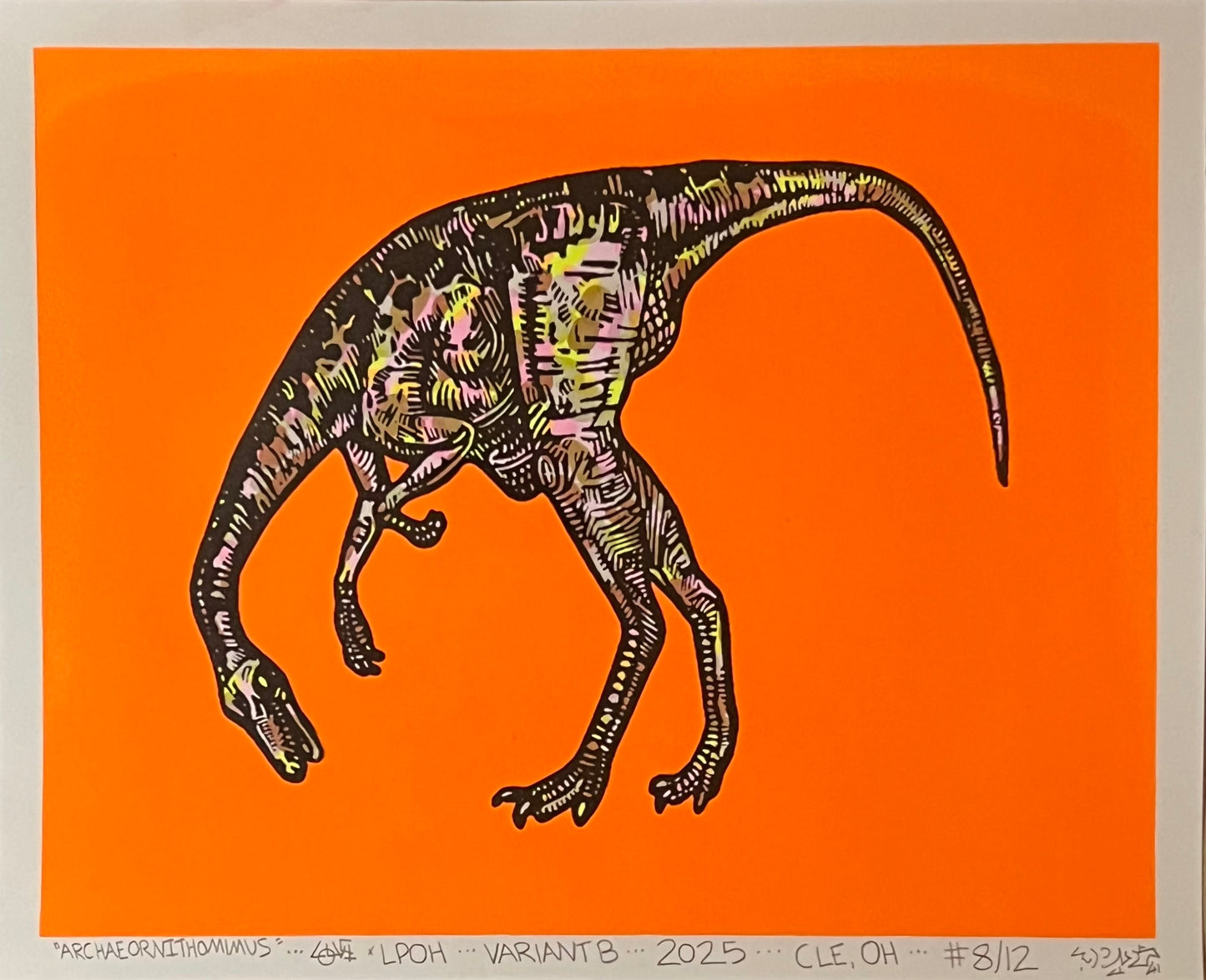 Archaeornithomimus Screen Print