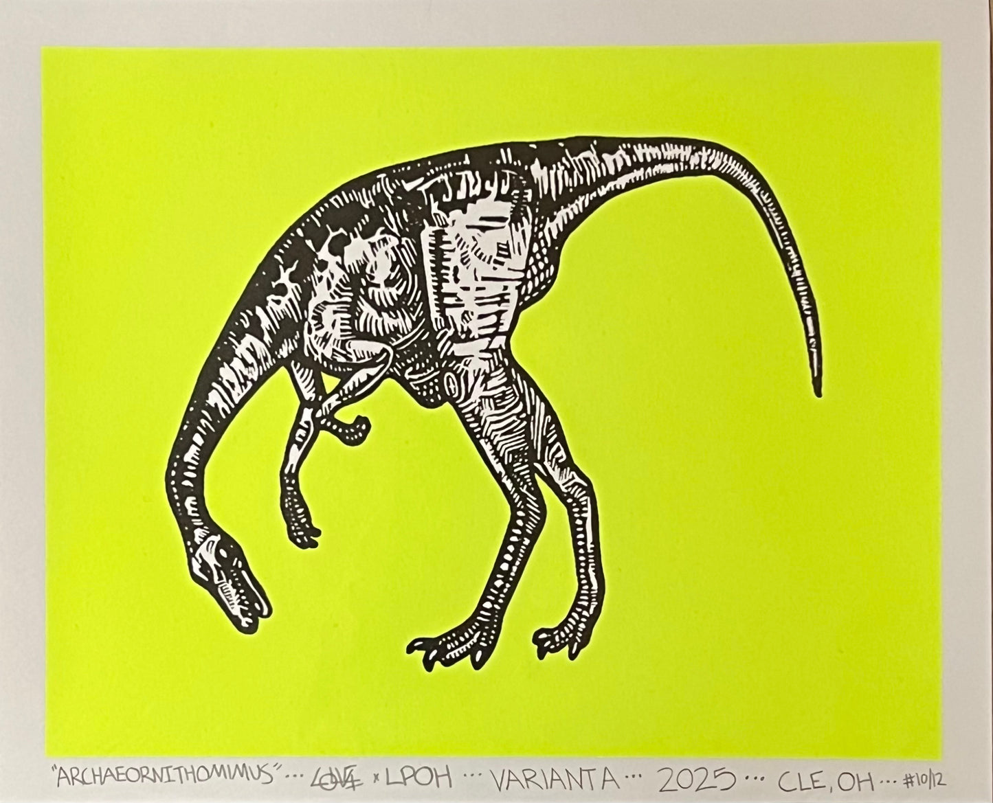 Archaeornithomimus Screen Print