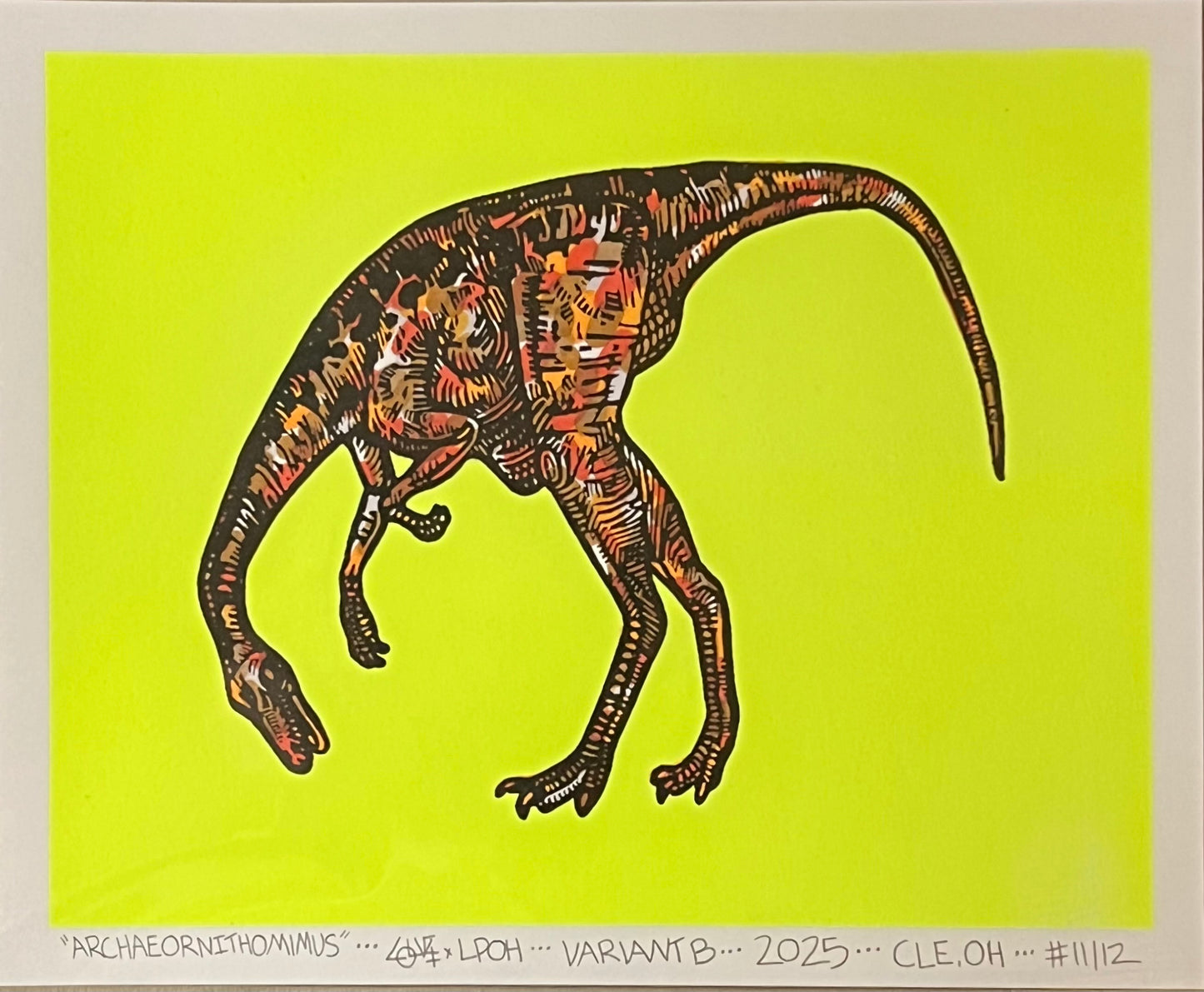 Archaeornithomimus Screen Print