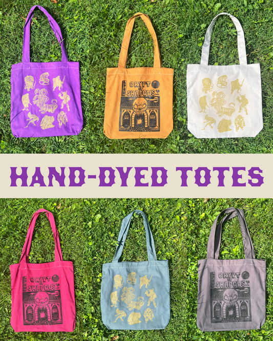 Crypt Of Shadows Screen-Printed Tote Bag